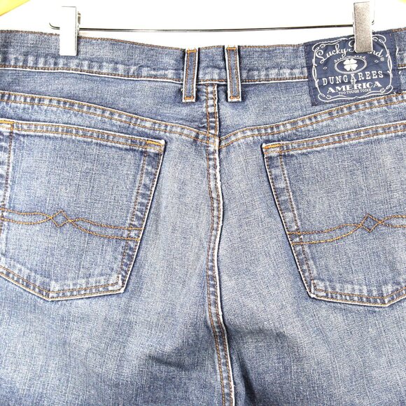 Lucky Brand Men's Dungarees Jeans Size 40 Classic Fit Short Length Hip Hop Sk8r - Picture 6 of 7